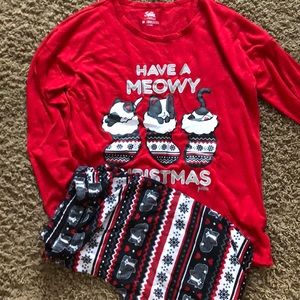 Pajama pants and shirt